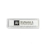 JU Namensschild 67 x 22 mm Stanzmaß 61 x 18 mm JU Nummer 21-255